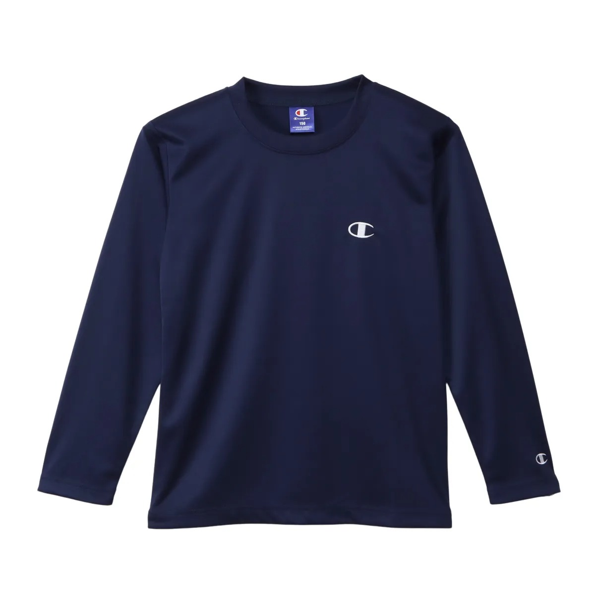 乐天商城 - Champion LONG SLEEVE T-SHIRT ネイビー 150 CK-BS401 370 チャンピオン KIDS SCHOOL ウェア（キッズ）