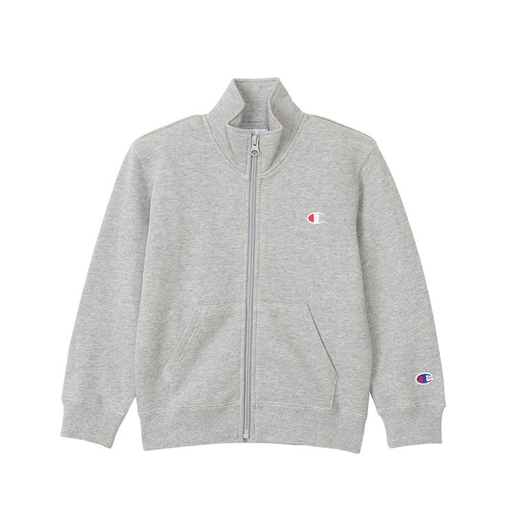【イーグルス感謝祭期間★ショップP最大6倍】CHAMPION ZIP STAND SWEAT オックスフォードグレー 130 CK-Y003 070 チャンピオン KIDS WEAR ・ BASIC ウェア（キッズ）