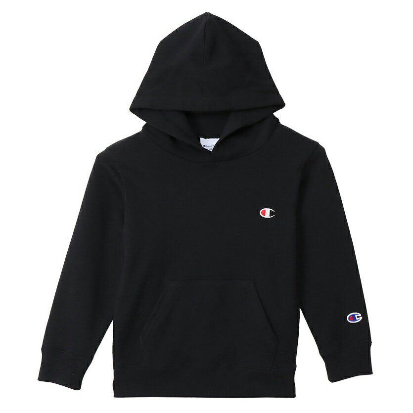 【イーグルス感謝祭期間★ショップP最大6倍】Champion HOODED SWEAT ブラック 140 CK-Y101 090 チャンピオン KIDS BASIC ウェア（キッズ）