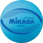 【ブラックフライデー★最大1500円OFFクーポン】MIKASA ソフトバレー円周64cm 約150g 青 MSN64-BL ミカ..