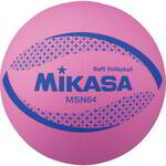 【ブラックフライデー★最大1500円OFFクーポン】MIKASA ソフトバレー円周64cm 約150g ピンク MSN64-P ミ..