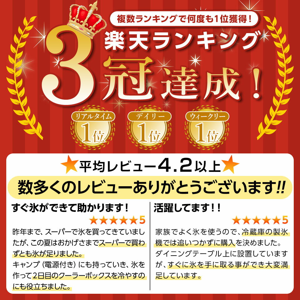 【期間限定 2000円OFFクーポン】【めざましテレビで紹介】コンパクト 製氷機 ALTEN 家庭用 最短6分 高速製氷機 氷サイズ2種類 自動製氷機 製氷器 時短調理器具 アイス ICE Maker ブラック ホワイト グレー 緊急 災害時 2