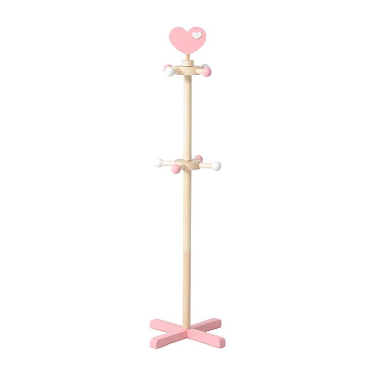 【メーカー直送】 不二貿易 キッズポールハンガー ハート 6101S-3-43P 91799 KNS
