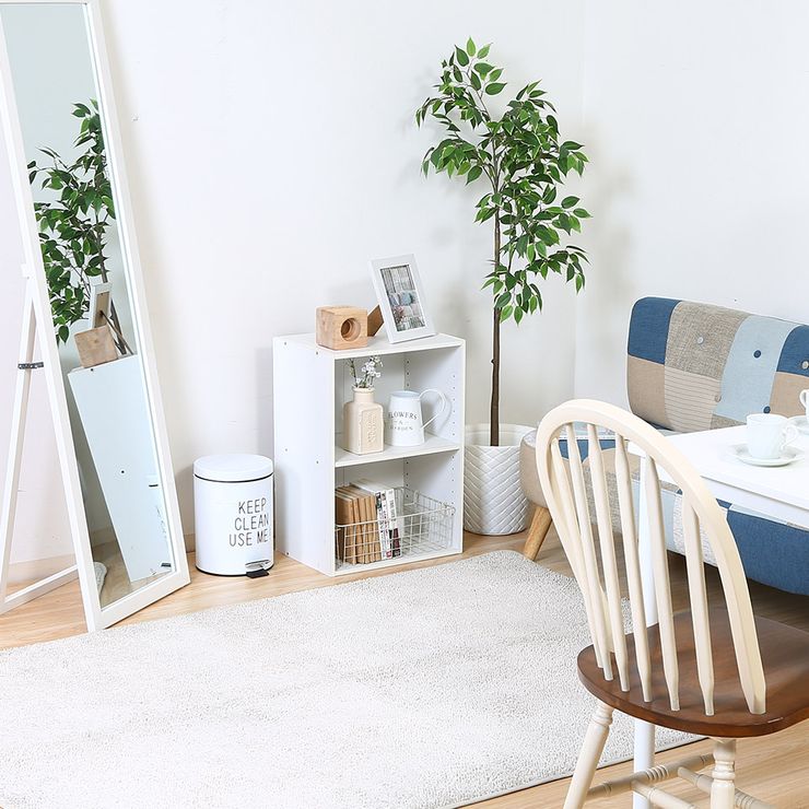 【メーカー直送】 不二貿易 カラーボックス 可動棚2段 WH TKD023 96613 KNS [3]