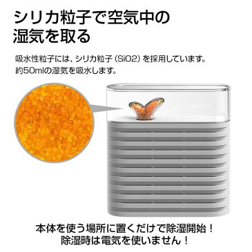 【20時〜 4時間限定★ポイント5倍 】除湿器 コンパクト除湿機 繰り返し使える 小型 コードレス 置き型 押入れ除湿 室内除湿 玄関除湿 防カビ 湿気取り 梅雨対策 衣類乾燥 乾燥剤 エコ WINTECH KKB