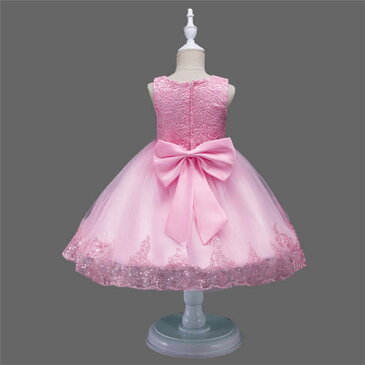 セレモニードレス 子供ドレス ピアノ発表会 子供服 女の子ドレス フォーマルワンピ ジュニアドレス レース 撮影衣装 お宮参り 結婚式 七五三 演奏会 レース 100cm-160cm