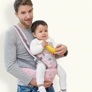 新生児 抱っこ紐 ヒップシート付き 対象月齢3ヶ月〜36ヶ月 ヨコ抱っこ/対面抱っこ/前向き抱き/おんぶ/腰抱っこ 通気 パパと兼用