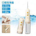 口腔洗浄器 ジェットウォッシャー コードレス 口腔洗浄機 200ml 4つモード調節可能 替えノズル4本 高圧口腔洗浄 デンタルウォッシャー 口内洗浄 口腔 歯...