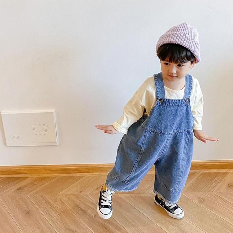 入園 子ども服 女の子 ゆったり 着脱しやすい オーバーオール サロペット ベビー ...