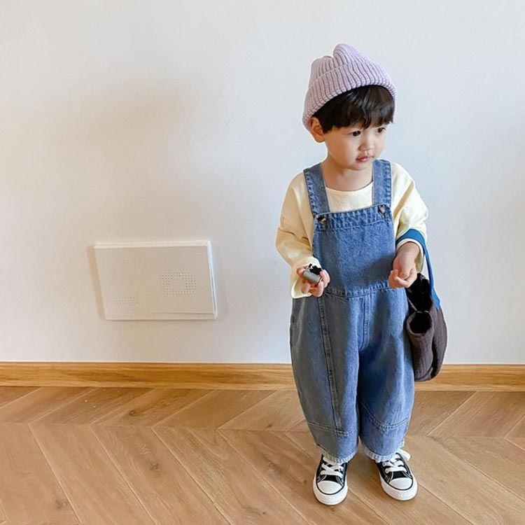 入園 子ども服 女の子 ゆったり 着脱しやすい オーバーオール サロペット ベビー ...