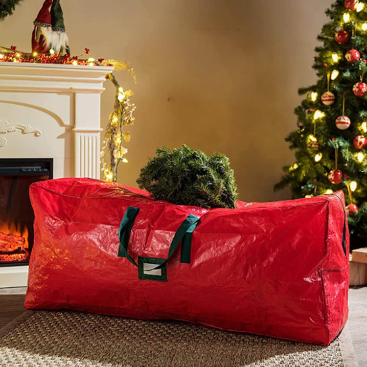 おしゃれ 収納用品 北欧 122*34*51CM クリスマスツリー コンパクト 大容量 収納袋 ...