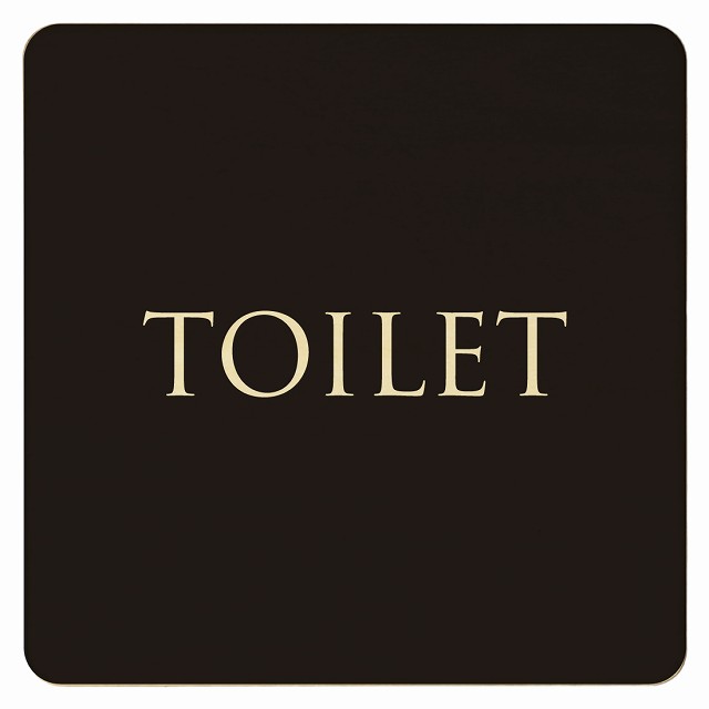 9x9cm 14x14cm 27x27cm トイレ 御手洗 TOILET トイレマーク ブラック ナチュラル TOILET 文字タイプ ピクトサイン 木製ドアサイン ドアプレート インテリア 施設 案内