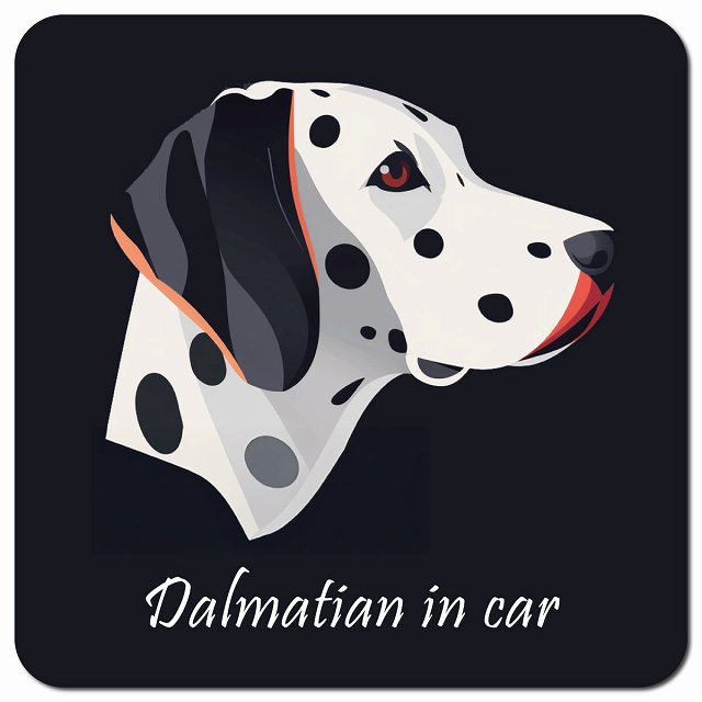 饹 Dog in Car ᥷ B   ޥͥåȥƥå  ޥͥå  13x13cm   襤 ɥ쥳ƥå к ž 걿ž ˥ޥ ưʪ   ɿ 