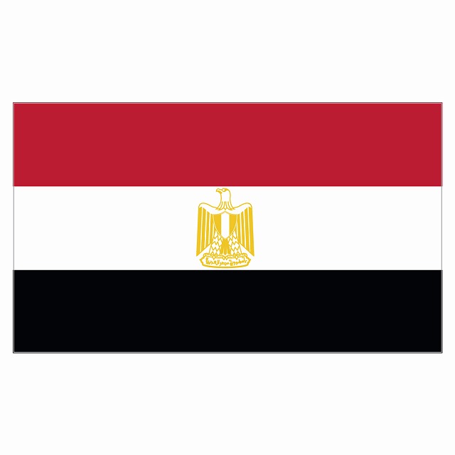 210x121mm エジプト Egypt 国旗 ステッカー シール National Flag 国 旗 塩ビ製