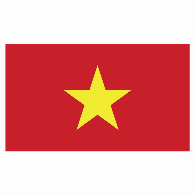 210x121mm ベトナム Vietnam 国旗 ステッカー シール National Flag 国 旗 塩ビ製