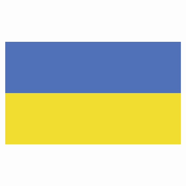 350x201mm ウクライナ Ukraine 国旗 ステッカー シール National Flag 国 旗 塩ビ製