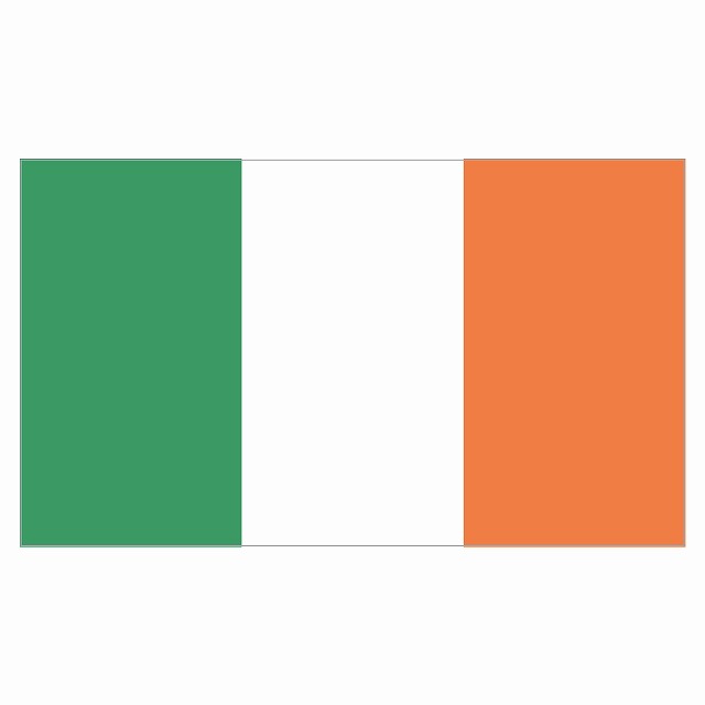 210x121mm アイルランド Ireland 国旗 ステッカー シール National Flag 国 旗 塩ビ製