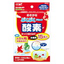 【特徴】●徳用15錠入り。●本錠剤が水に浸かっているだけで酸素とミネラルを供給。●効果期間：約1ヶ月。●エアーポンプを使えないような小さな飼育容器や水位が低いアクアガーデニングでの飼育などに最適。【仕様】●内容量：15錠メーカー：ジェックス（株）　【GEX】【水質調整 酸素供給 錠剤タイプ】 ※こちらの商品はポスト投函対応商品です。代金引換はご利用いただけません。代金引換でご注文いただいた場合は当店で確認次第キャンセルとさせていただきます。商品の数量や他商品との同梱により、ポスト投函規定サイズを超える場合は宅配便に変更する場合があります。あらかじめご了承くださいませ。ポスト投函は郵便受けに配達されるため到着日、時間帯指定が出来ません。