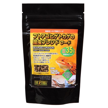 昆虫原料35％ 高嗜好性フード合成着色料・合成香料不使用【仕様】●内容量：125g【ジェックス ペット 爬虫類 エサ フード】※こちらの商品はポスト投函対応商品です。代金引換はご利用いただけません。代金引換でご注文いただいた場合は当店で確認次第キャンセルとさせていただきます。商品の数量や他商品との同梱により、ポスト投函規定サイズを超える場合は宅配便に変更する場合があります。あらかじめご了承くださいませ。ポスト投函は郵便受けに配達されるため到着日、時間帯指定が出来ません。