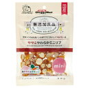 ●野菜入りのパン生地をササミ入りペーストで包んでつないで焼いたごほうびスナック。●まるでリブを輪切りにしたような形で、ちぎっても与えやすい。●にんじん、ほうれん草、クロレラ、軟骨抽出物(コンドロイチン含有)配合。●やわらかでおいしく、少しずつでも与えられるのでごほうびにぴったり。●保存料、合成着色料、発色剤、酸化防止剤無添加。ペットにやさしい無添加良品。国産品。 【仕様】●原産国日本●サイズ:(幅×高さ×奥行)(約)X×X×X（mm）(対象/対象サイズ)生後2ヵ月以上/全犬種用/●本体:材質・原材料肉類(鶏肉、ササミ、牛皮)、小麦粉、でん粉類、にんじん、ほうれん草、クロレラ、軟骨抽出物(コンドロイチン含有)、グリセリン、ソルビトール、ミネラル類(カルシウム)、膨張剤、リン酸塩(Na)、着色料(βーカロテン、紅麹)、グルコサミン 【無添加 ごほうび コンドロイチン ドギーマン 無添加良品】