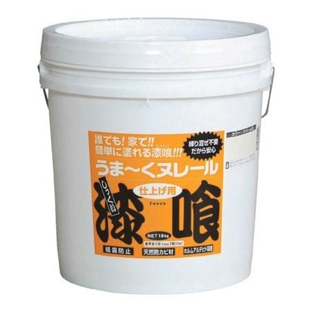 うま〜くヌレール　18kg　白色 12UN21(シロイロ)【しっくい 壁材 DIY うまく ヌレル うまーく ぬれーる 壁 漆喰 補修】の写真