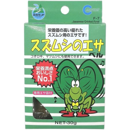 専用餌皿がついたバランスの良い鈴虫専用の餌です。【仕様】●内容量：30g●賞味期限：36ヶ月●原産国または製造地：日本【マルカン ペット 昆虫 フード エサ】