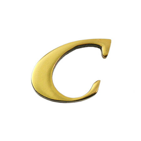 真鍮ゴールド文字 大文字C QL20-C