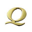 真鍮ゴールド文字 大文字Q QL20-Q