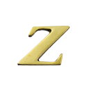 【ポスト投函対応】真鍮ゴールド文字 大文字Z QL20-Z(3)