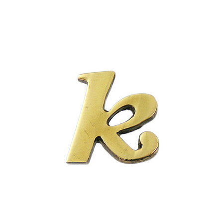 真鍮ゴールド文字 小文字k QS20-K