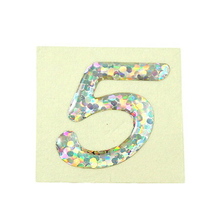 【ポスト投函対応】ホログラム文字 5 FM20-5