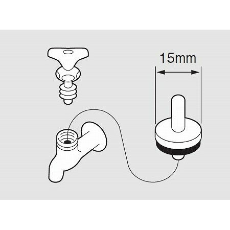 【ポスト投函専用発送】水栓ケレップ（100個入） P82A-100S-15