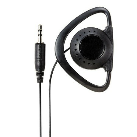 【ポスト投函対応可】地デジTV用片耳イヤホン ブラック 3m 耳かけ型 RE-STM03(BK)