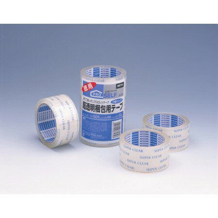 超透明梱包テ−プSC−01 48×50（3R）【ニトムズ テープ 梱包 PPテープ PP 透明テープ】