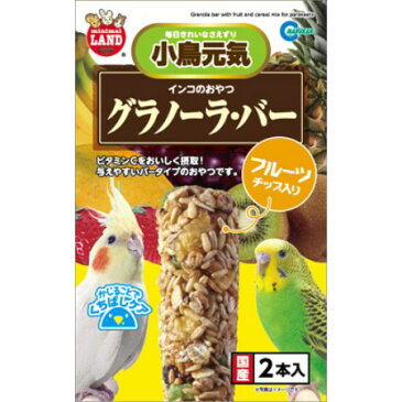 インコのおやつグラノーラバーフルーツチップ入り【小鳥鳥用品おやつマルカン】