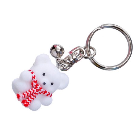 ズーキーホルダーNo.5くま【大一鋼業 キーホルダー 名札 金属】