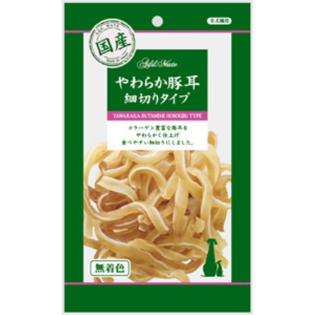 やわらか豚耳 細切りタイプ 85g【ヤマヒサADD.MATE犬用おやつ】