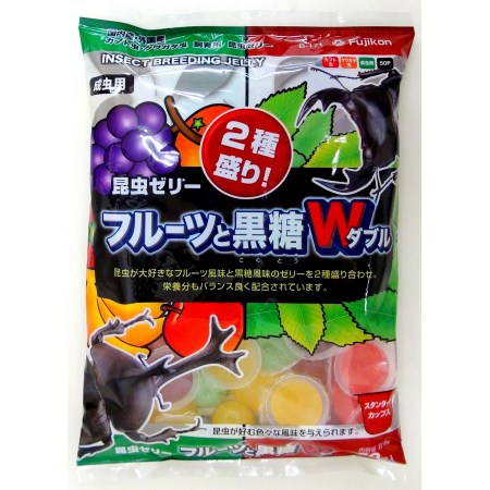 昆虫ゼリーフルーツと黒糖ダブル50P【フジコンフジコン昆虫フード】