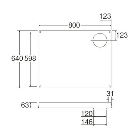 洗濯機パン H541-800L【三栄水栓 SANEI H541-800L 水道用品 洗濯機用品 洗濯機パン】 2