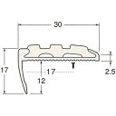 D110-1m ノンスリップタイヤ付 アイボリー 穴アキ D110-1H-9【日中製作所 安全 滑り止め 滑り止め・段差 D110-1H-9】 2