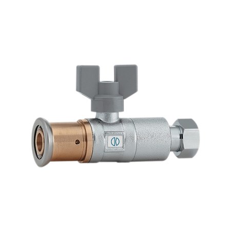 カクダイ 逆止弁付ボール止水栓(ワンタッチ)片ナット付【カクダイ KAKUDAI 656-202-16B 水道用品 止水栓・バルブ 止水栓】