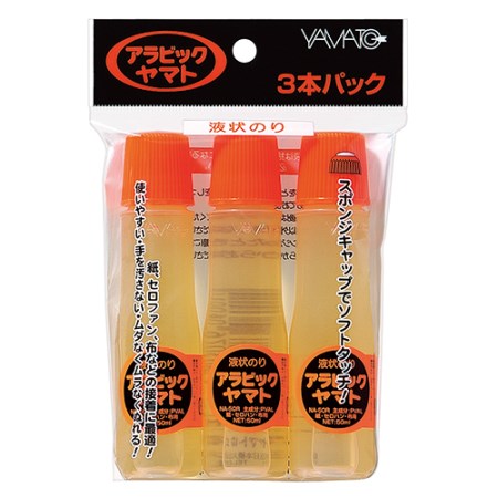 アラビックヤマト 3本入パック NA-50RH-3P【ヤマト 文具 事務用品 事務小物 のり 液状】