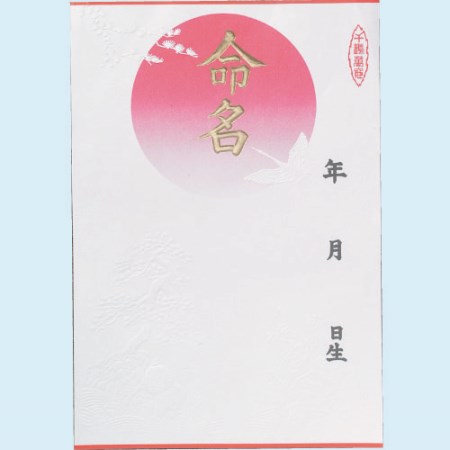 命名紙（大）　2枚【スズキ紙工 金封 慶弔 命名紙】