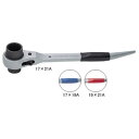 TOP(トップ) アルミショートラチェットレンチ RM−17X19A【TOP工業 作業工具 手工具 レンチ関連 両口RHレンチ】