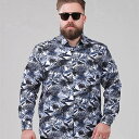総柄 長袖メンズシャツ お洒落 メンズファッション ビッグサイズメンズ 夏 春 秋 メンズカジュアルシャツ 100%綿