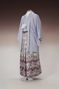 【レンタル】NO26【紋付袴レンタル】【水色:紫雪輪】【紋付き】【紋服】【紋服レンタル】【男物羽織袴】【結婚式】【新郎衣裳】【成人式】【卒業式】【足袋まで付いたフルセット】【168cm-175cm対応】【色打掛・白無垢セットでセット割有】安売り