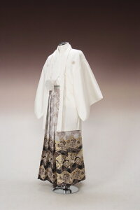 【レンタル】NO95【紋付袴レンタル】【白:黒金雪輪】【紋服レンタル】【羽織袴】【貸衣裳】【貸衣装】【着物レンタル】【白紋付】【結婚式】【成人式】【大学卒業式】【花婿】【神殿挙式】【白無垢・色打掛セットで割引有】【往復送料無料】【足袋までついたフルセット】キャンペーン