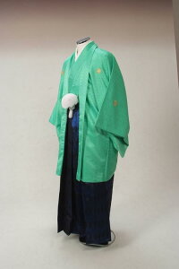【レンタル】緑に紺・紋付袴レンタル・着物レンタル・色打掛・白無垢セットでセット割有・紋付き・紋服・男物羽織袴・結婚式・新郎衣裳・成人式・卒業式・送料無料・足袋まで付いたフルセット通販セール