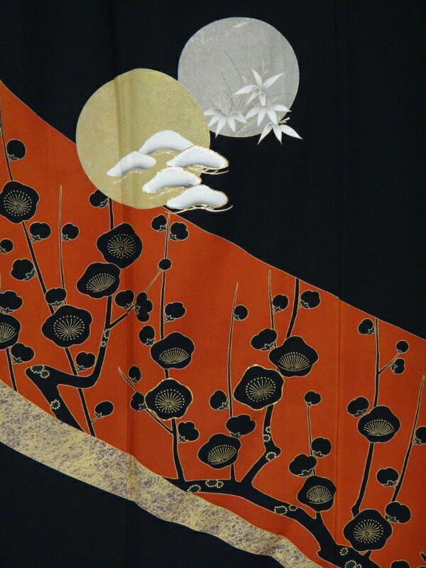 レンタル黒留袖 輝 結婚式 黒留袖 黒留 留袖レンタル 貸衣装留袖 貸衣裳 足袋までついたフルセット 帯 草履 バック 足袋 小物 送料無料 着物 結婚式 お母さんも立派な主役 往復送料無料 身長150cm~160cm対応 正絹素材 おめでたい 落ち着いたシックな色使いが素敵な一枚