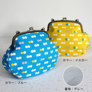 【在庫商品】【バッグ】がま口ポシェット(大)【帆布・にこだま柄】<がま口バッグ/バッグ/帆布/鞄/カバン/レディース/プレゼント>
